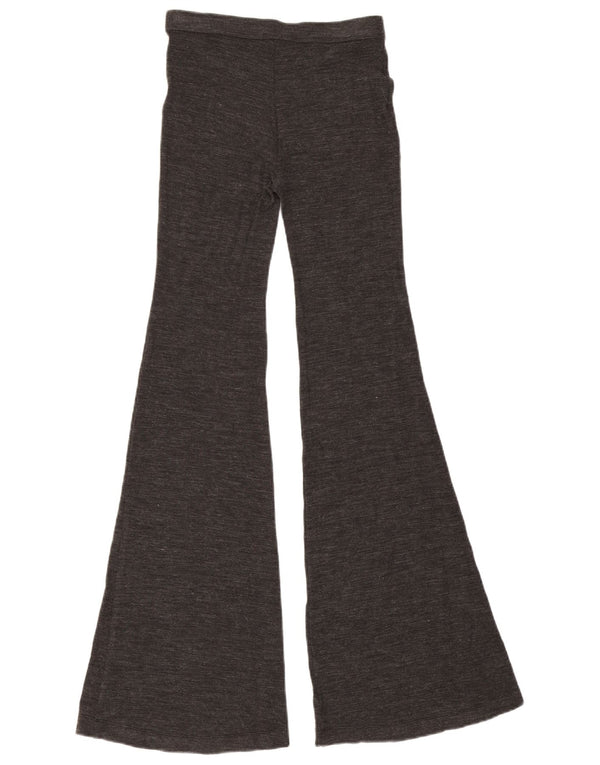 Roccobarocco Leggings acampanados para mujer UK 4 XS Gris moteado