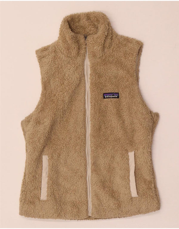 Chaleco polar Patagonia para mujer UK 10 Small Beige Poliéster
