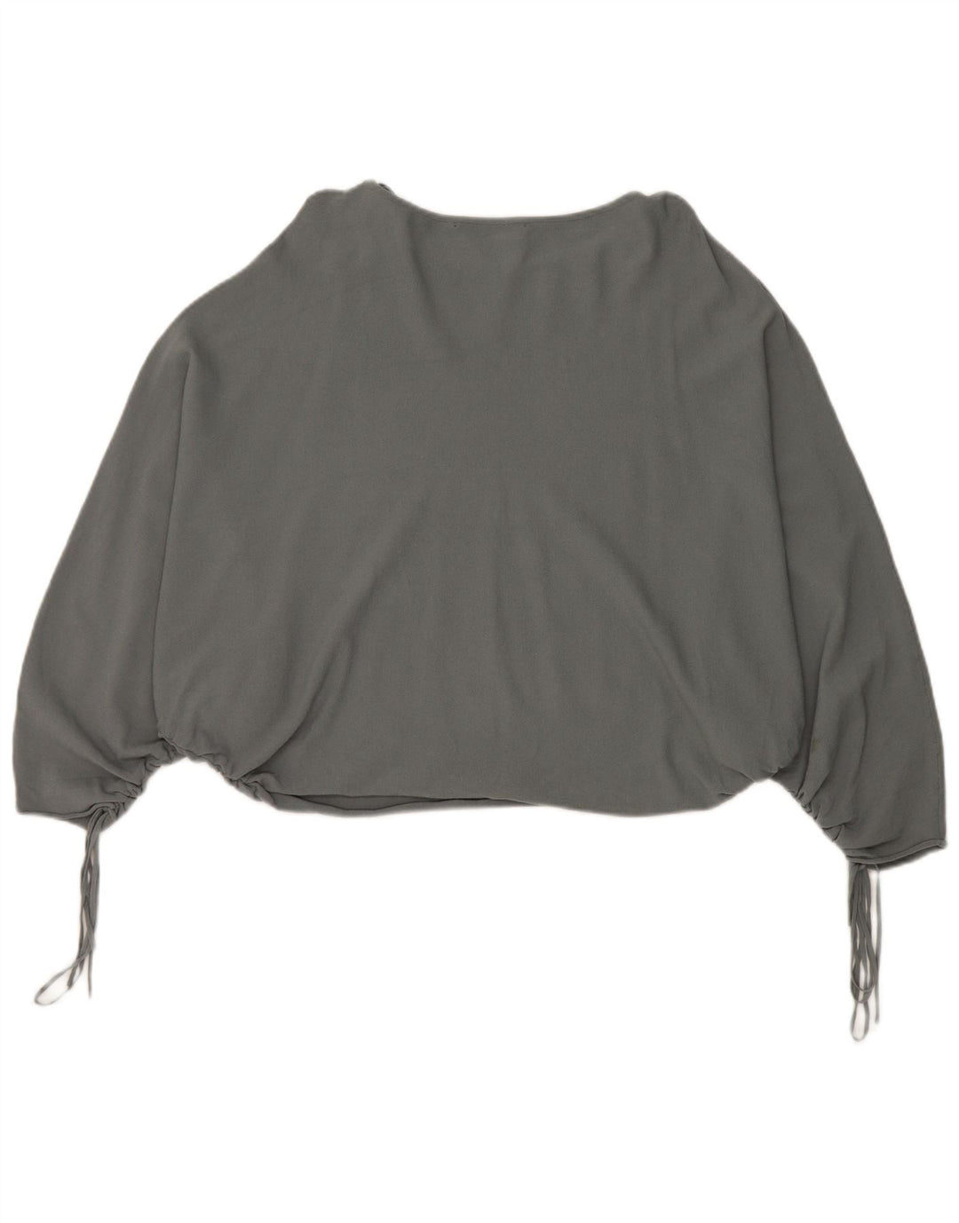 Zara Mujer Blusa Batwing Top UK 44 Gris Medio