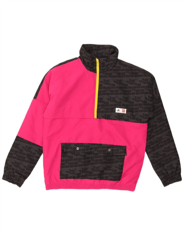 ADIDAS Chaqueta anorak gráfica para niña 11-12 años Poliéster color block rosa