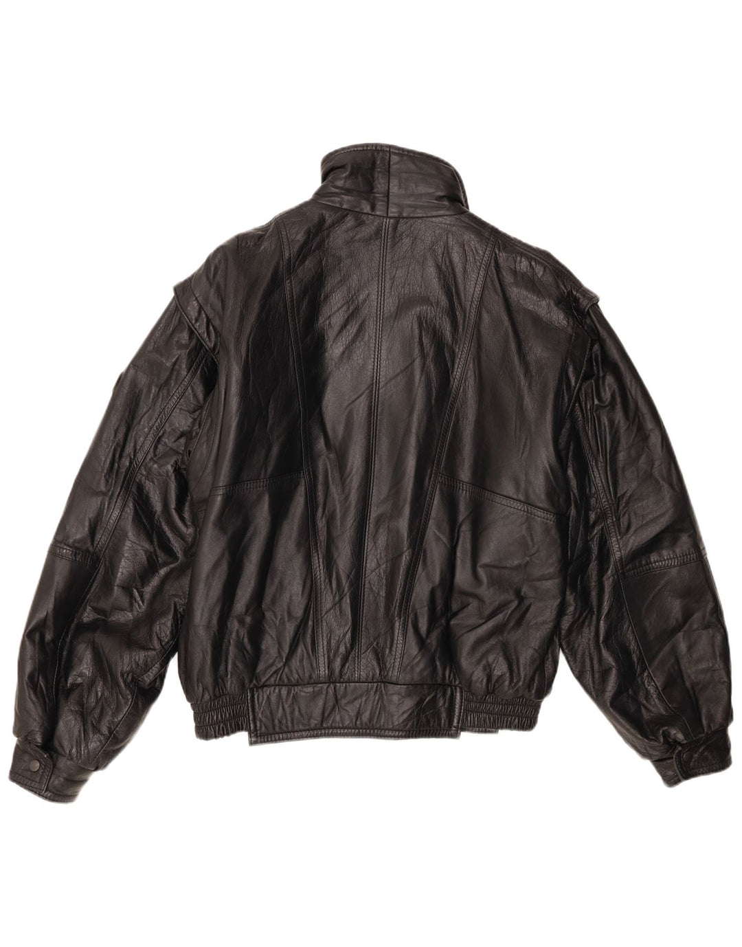 HONDA Chaqueta de cuero para hombre Reino Unido 40 Cuero negro grande