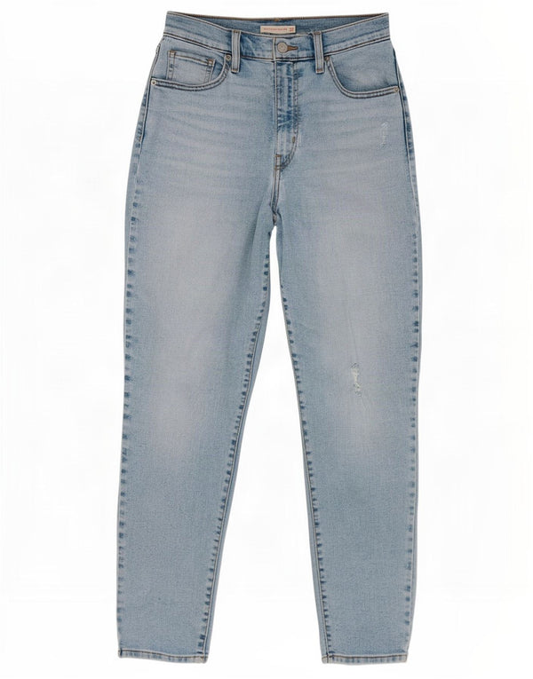 Vaqueros Levi's Mom desgastados de cintura alta para mujer W28 L29 Algodón azul