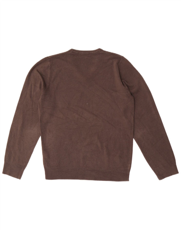 Marks & Spencer Suéter con Cuello en V para Hombre Azul Harbour Acrílico Marrón Pequeño