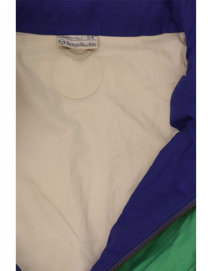 Sergio Tacchini Chaqueta de esquí con capucha para hombre IT 54 2XL Azul Colorblock Poliamida