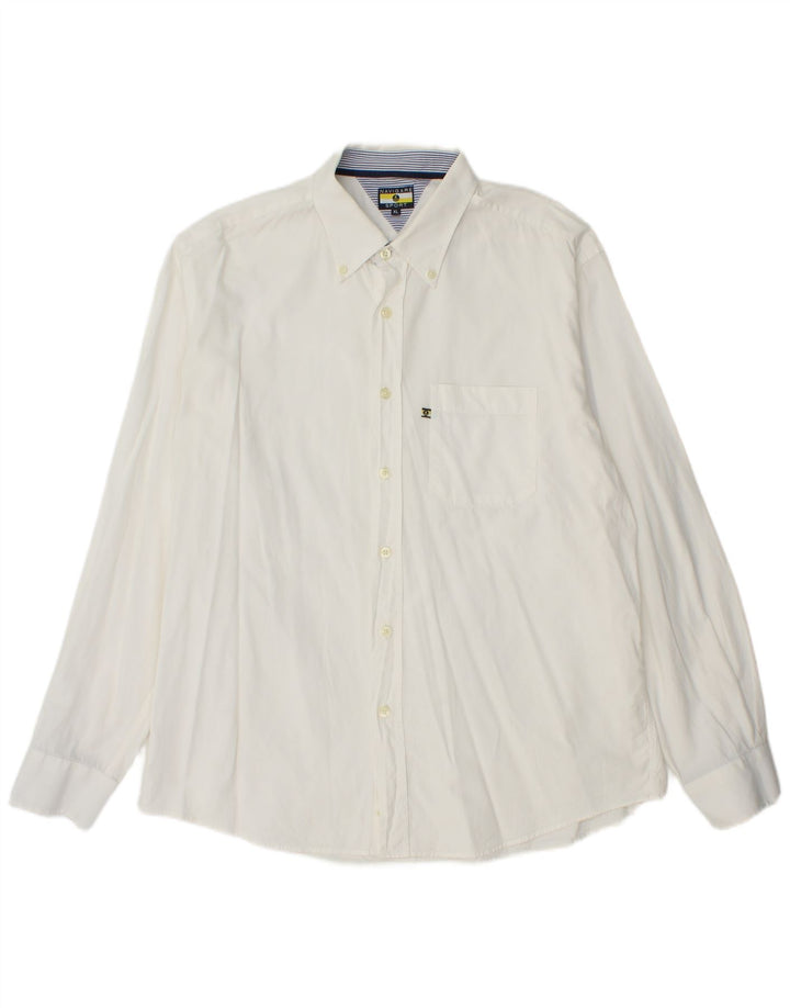 NAVIGARE Camisa Hombre XL Algodón Blanco