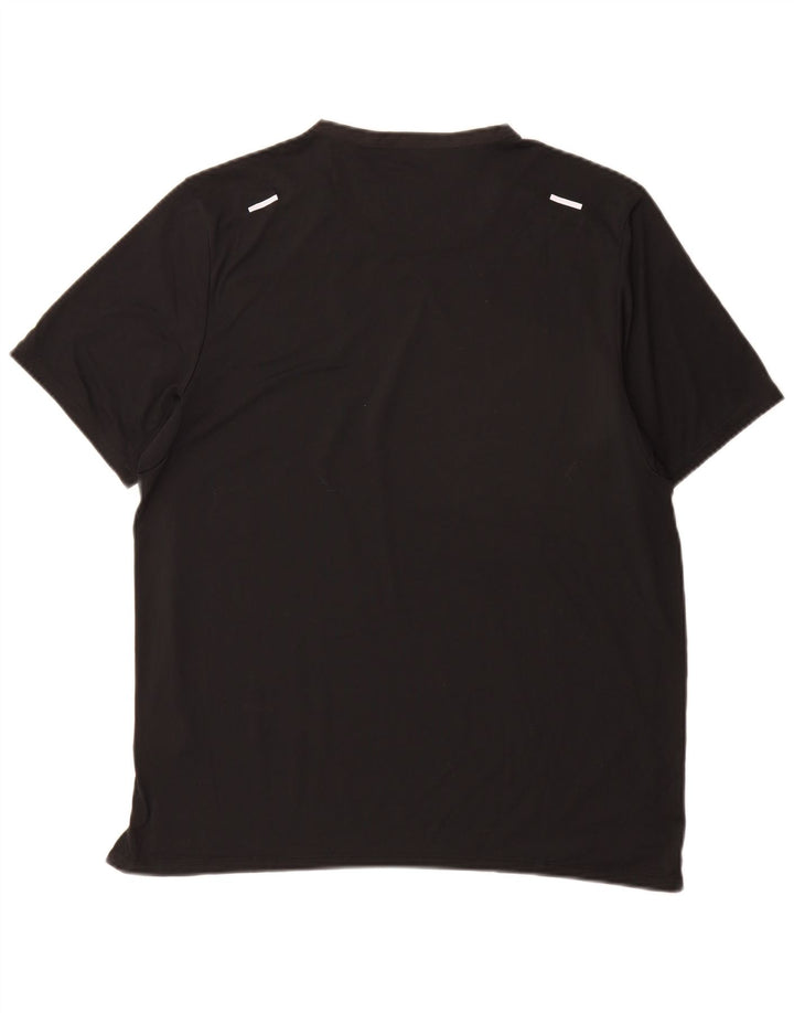 Nike - Camiseta Dri Fit para hombre, talla grande, poliéster negro
