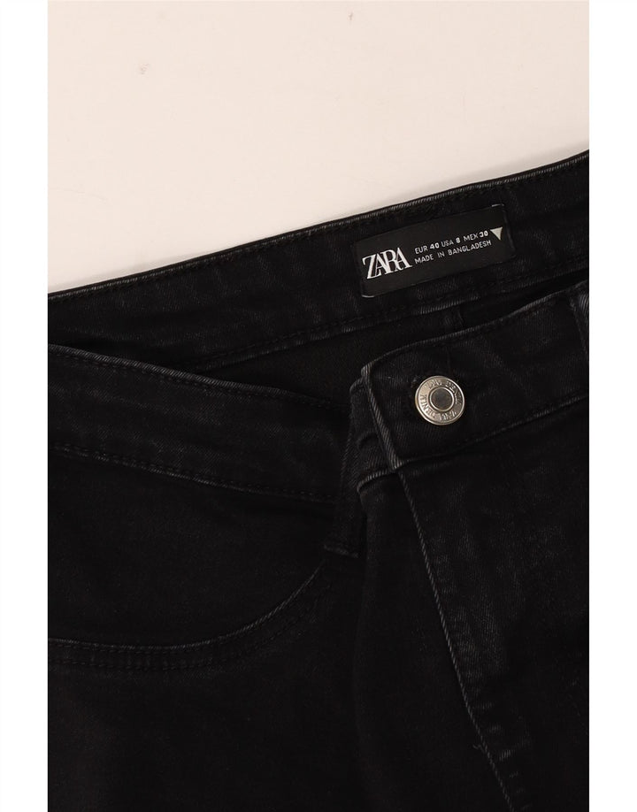 Zara Vaqueros Pitillo Mujer EU 40 Mediano W30 L28 Negro