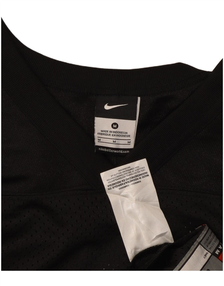 Camiseta NIKE para mujer Top UK 44 Mediano Negro Poliéster
