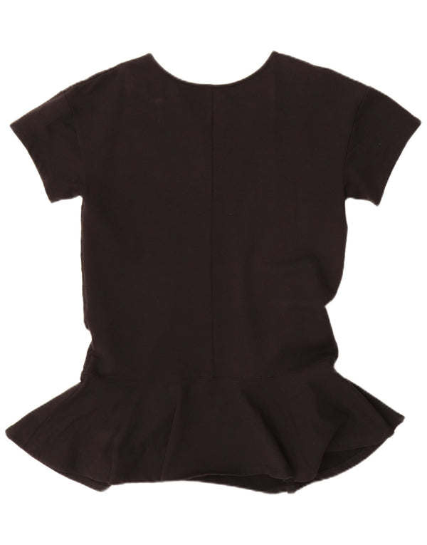 Blusa Mujer Elisabetta Franchi Top IT 42 Algodón Floral Negro Mediano