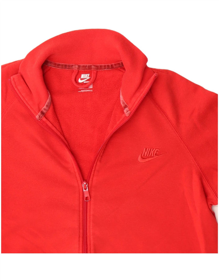NIKE - Chaqueta de chándal para mujer, talla grande, color rojo, algodón
