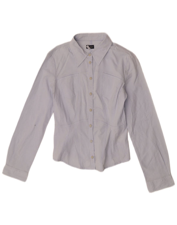 Armani Jeans Camisa Anbass para mujer Reino Unido 44 Algodón azul medio