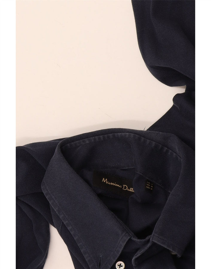 Camisa Massimo Dutti Hombre Mediana Azul Marino