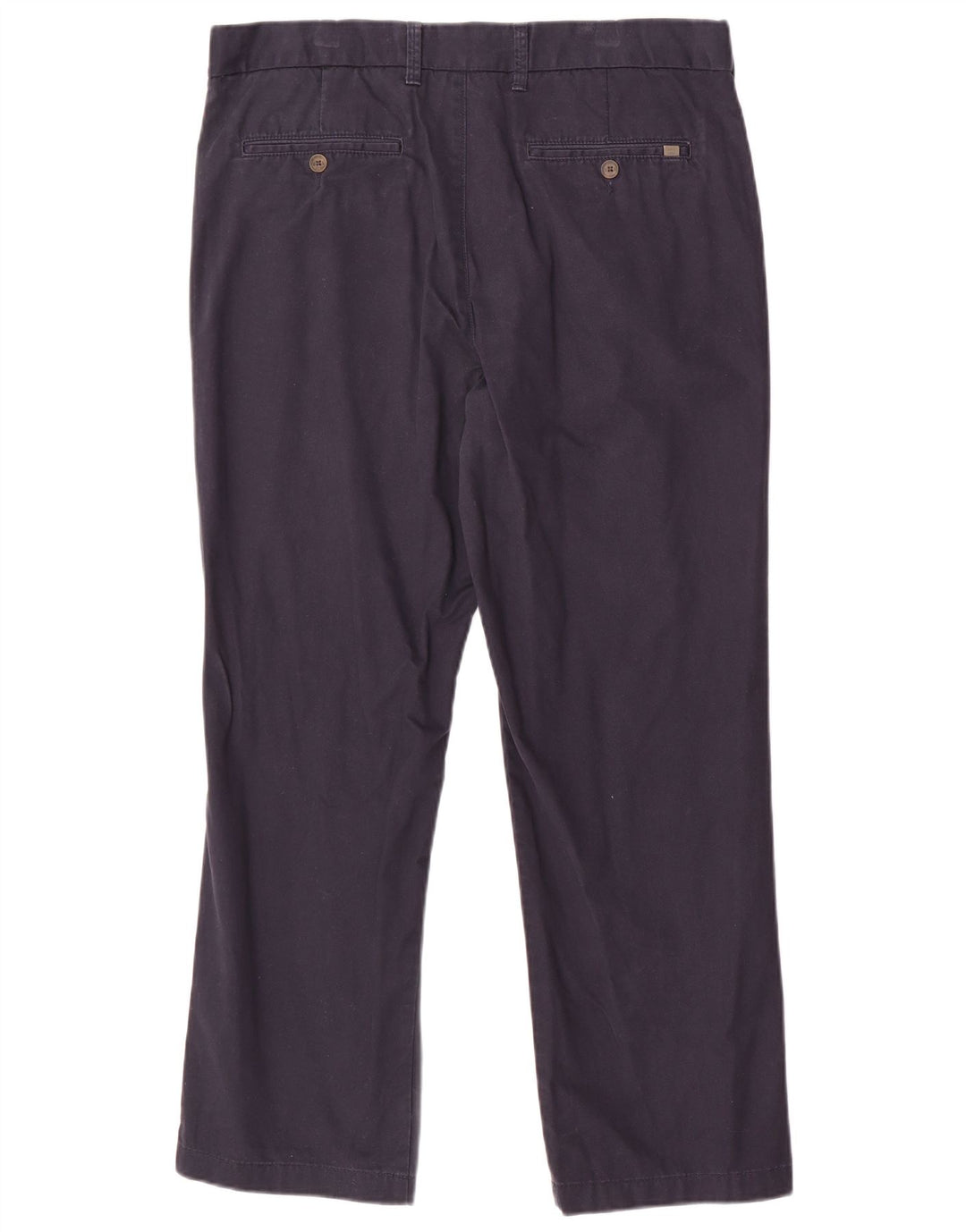 Marks & Spencer Pantalones chinos regulares para hombre W36 L29 Algodón azul marino