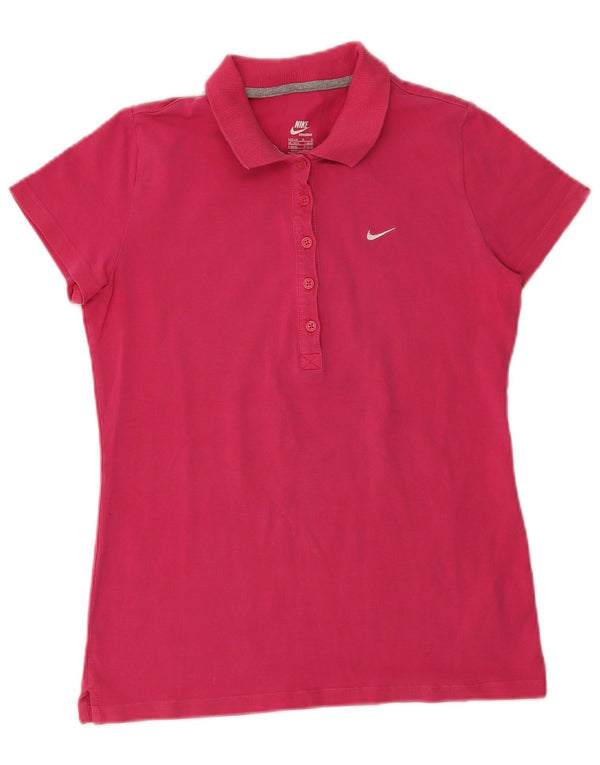 Nike Polo Mujer UK 16/18 Grande Rosa Algodón