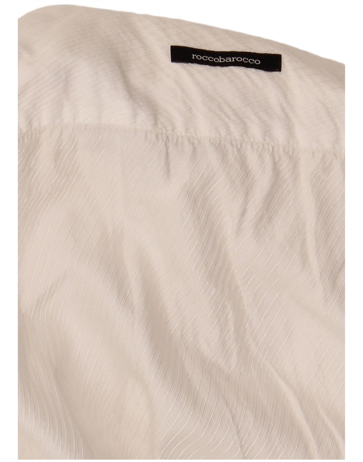 Camisa Roccobarocco Hombre Pequeña Blanca