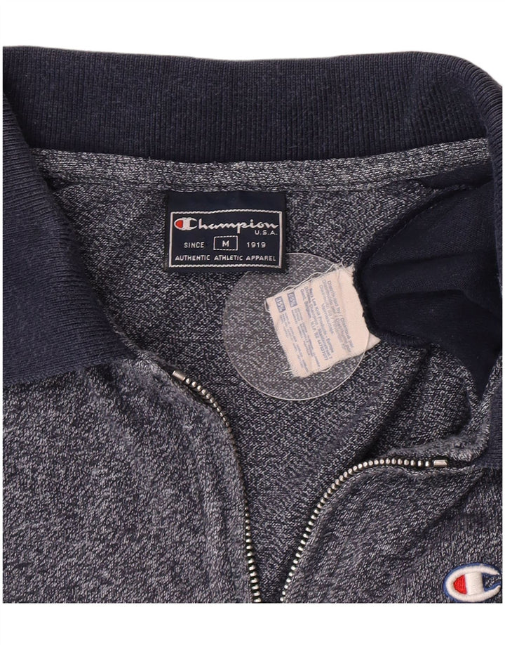 Champion Polo para hombre de algodón color block en azul marino mediano