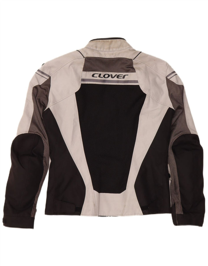 Clover Mujer Graphic Racer Jacket UK 6 XS Multicolor Colorblock