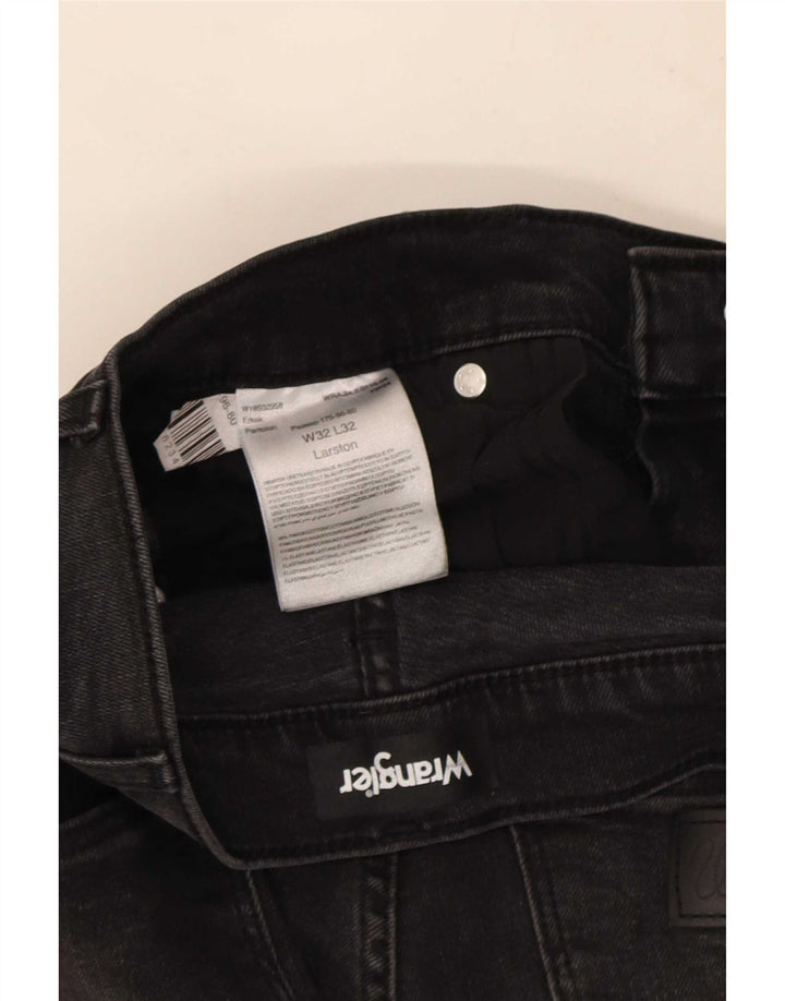 Wrangler Vaqueros ajustados Larston para hombre W32 L32 Algodón negro