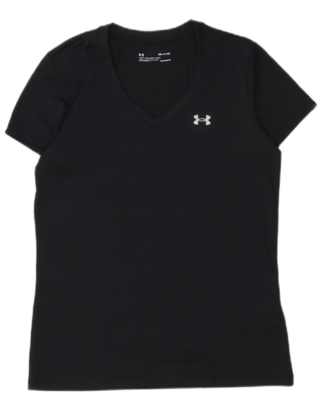 Under Armour Camiseta Heat Gear para hombre Top Small Poliéster negro