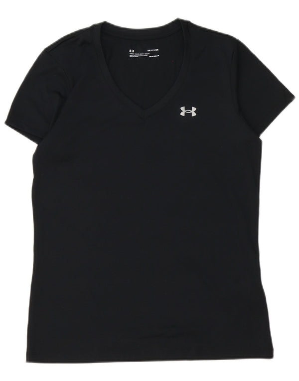 Under Armour Camiseta Heat Gear para hombre Top Small Poliéster negro