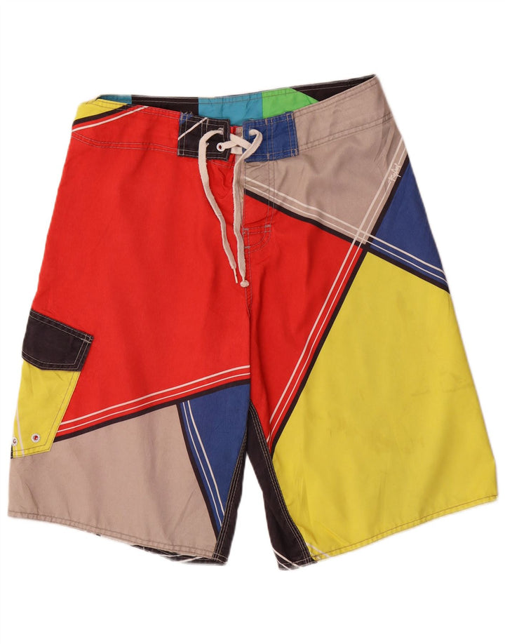Rip Curl - Bañador para hombre, tamaño mediano, multicolor, poliéster con bloques de color