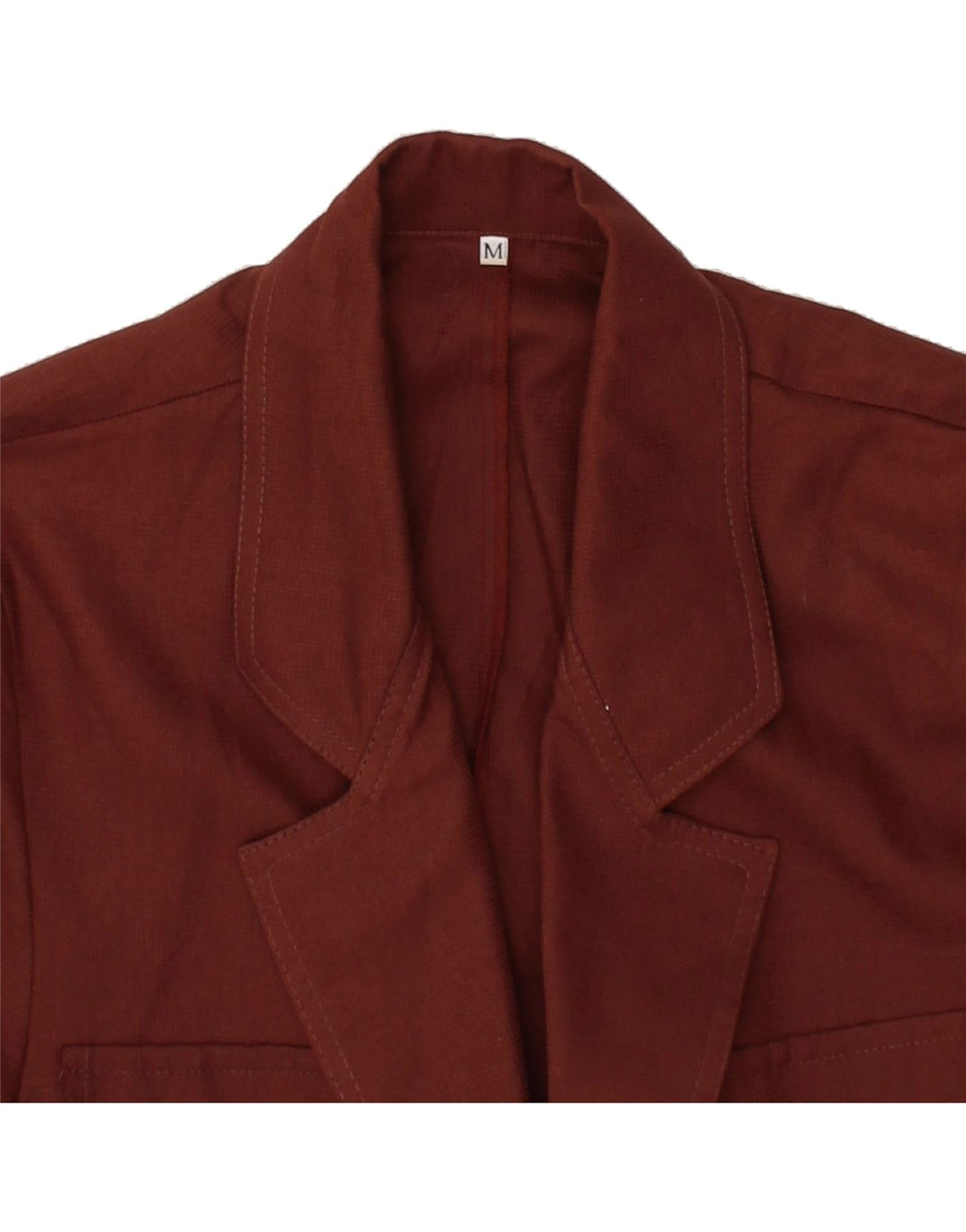 VINTAGE Womens 3 Button Short Sleeve Blazer Jacket IT 44 Medium Brown Vintage Vintage and Second-Hand Vintage from Messina Hembry 