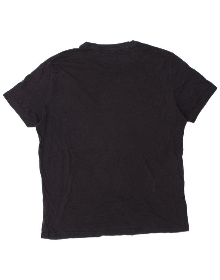 CHAMPION Camiseta gráfica para hombre Top XL Algodón negro