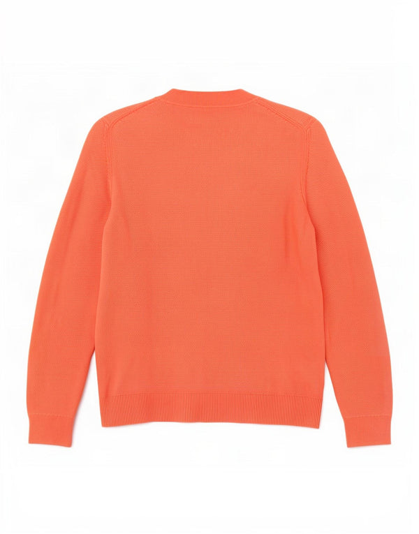 Tommy Hilfiger Suéter tipo cárdigan para mujer UK 6 XS Algodón naranja