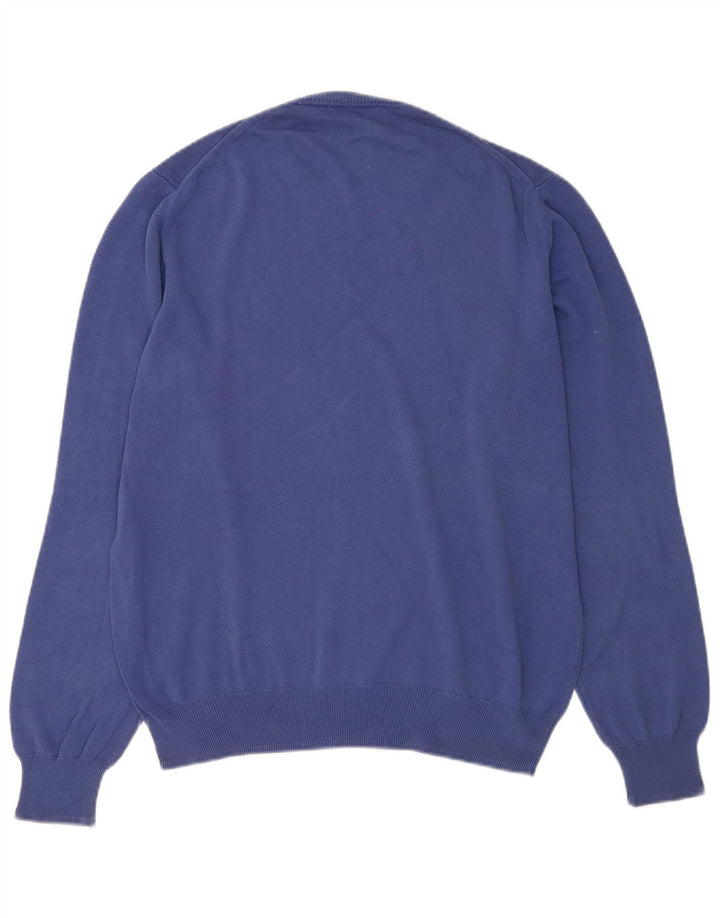 Zara Hombre Jersey De Cuello Redondo Jersey Grande Azul