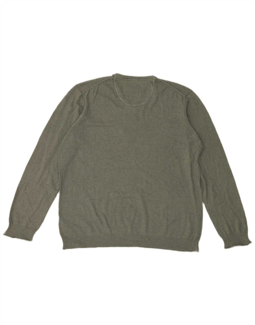 Jersey con cuello en V para hombre White Stuff XL Caqui Algodón