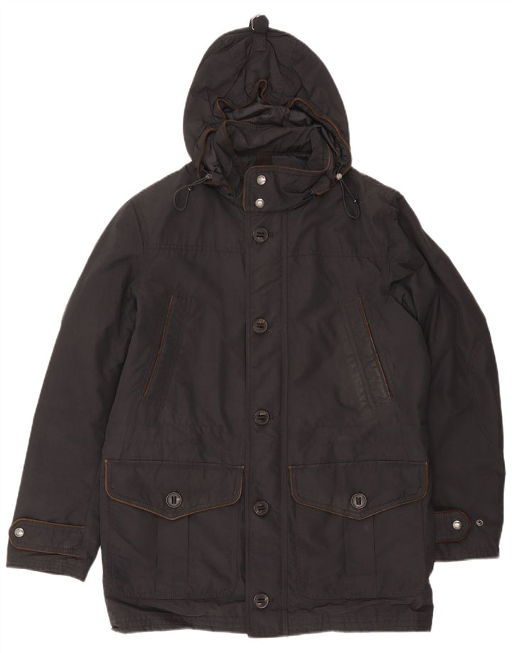 Massimo Dutti Parka con Capucha para Hombre UK 38 Medium Brown