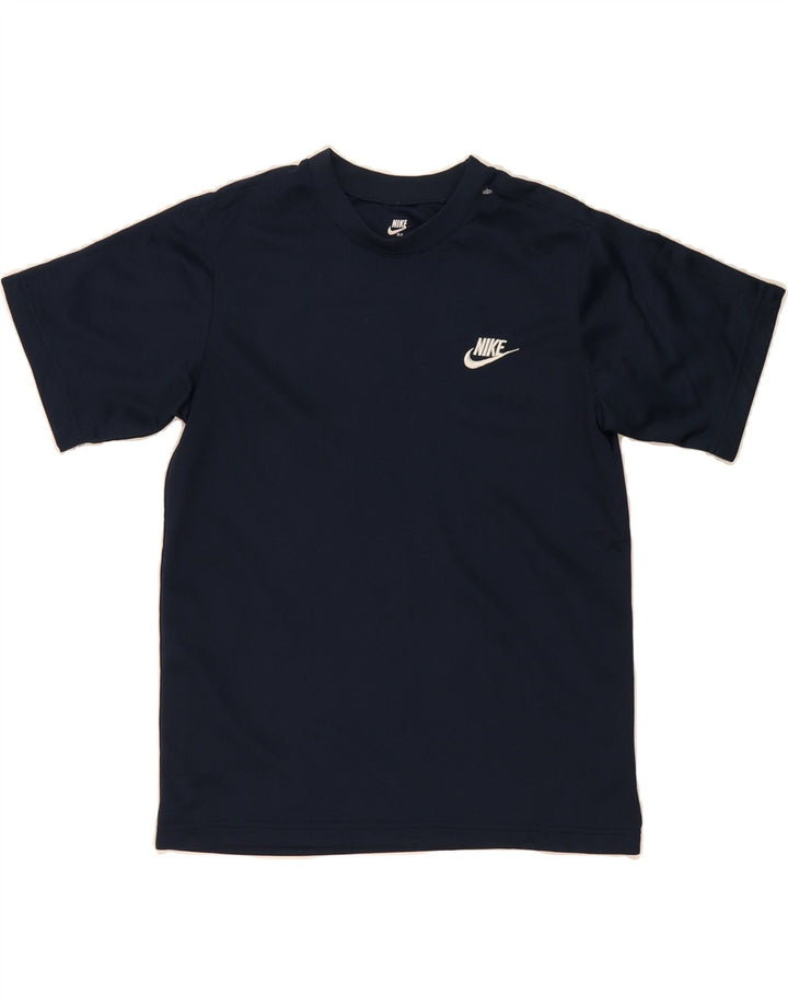 NIKE Womens T-Shirt Top UK 14/16 Large Navy Blue Polyester Vintage Nike and Second-Hand Nike from Messina Hembry 