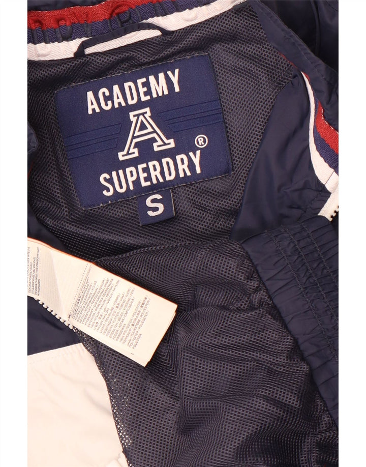 Superdry Mujer Chándal Top Chaqueta UK 40 Small Azul Marino Colorblock
