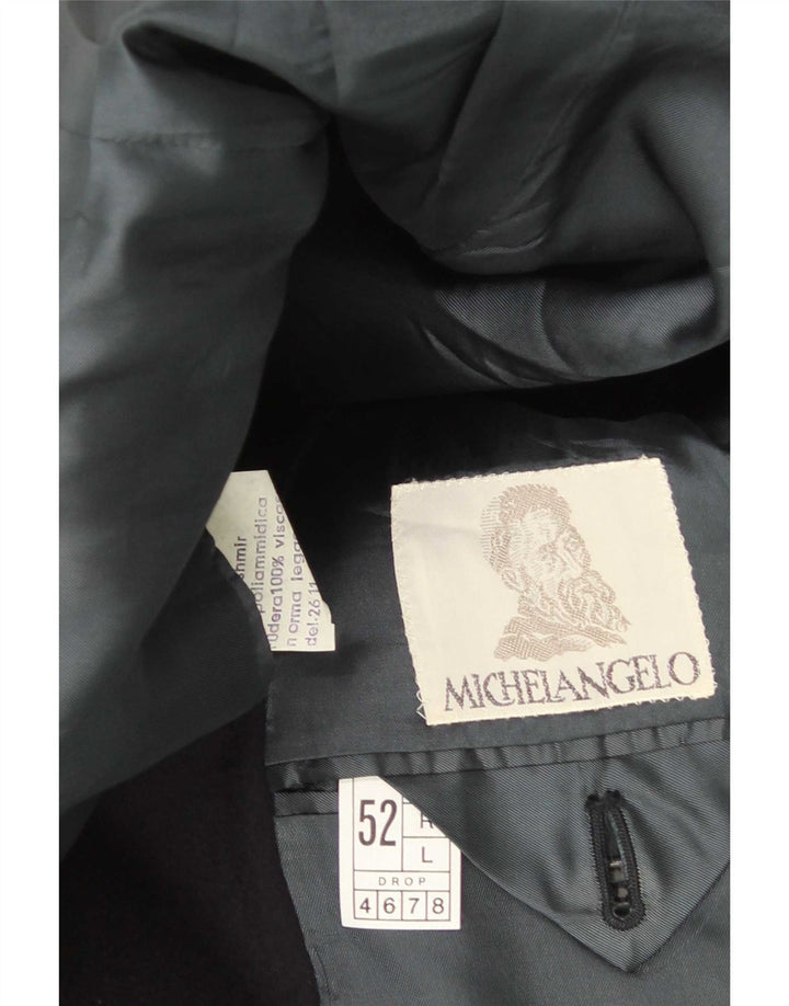 Michelangelo Chaqueta Blazer de 3 Botones para Hombre IT 52 XL Lana Azul Marino