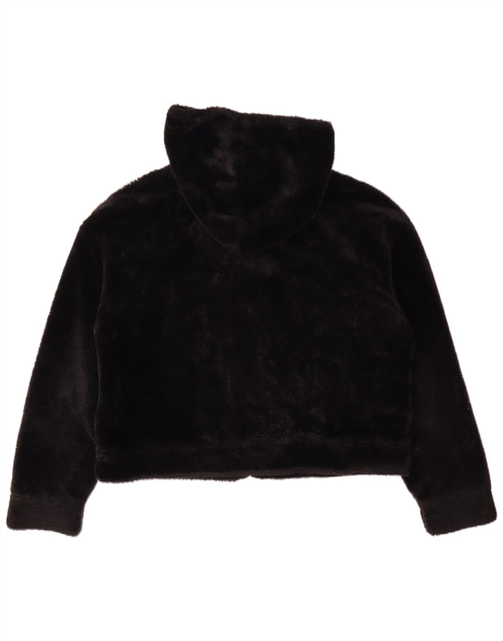 Chaqueta polar con capucha UGG para mujer UK 44 Poliéster negro mediano
