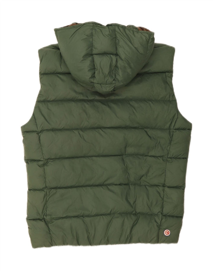 COLMAR Chaleco acolchado con capucha para hombre IT 48 Poliamida verde medio