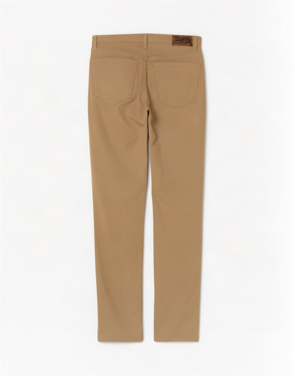 Just Cavalli Pantalones casuales rectos para mujer IT 44 Medium W30 L35 Beige