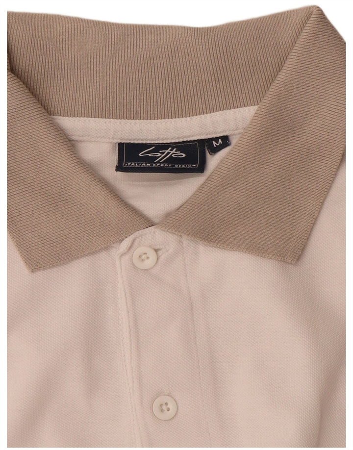Polo Lotto Hombre Blanco Mediano Color Block