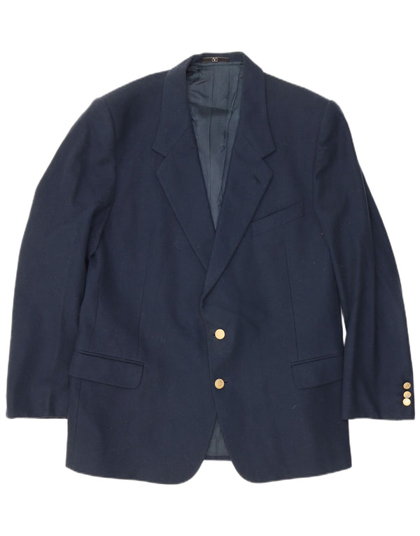Valentino Chaqueta tipo blazer de 2 botones para hombre UK 40 Large Azul marino