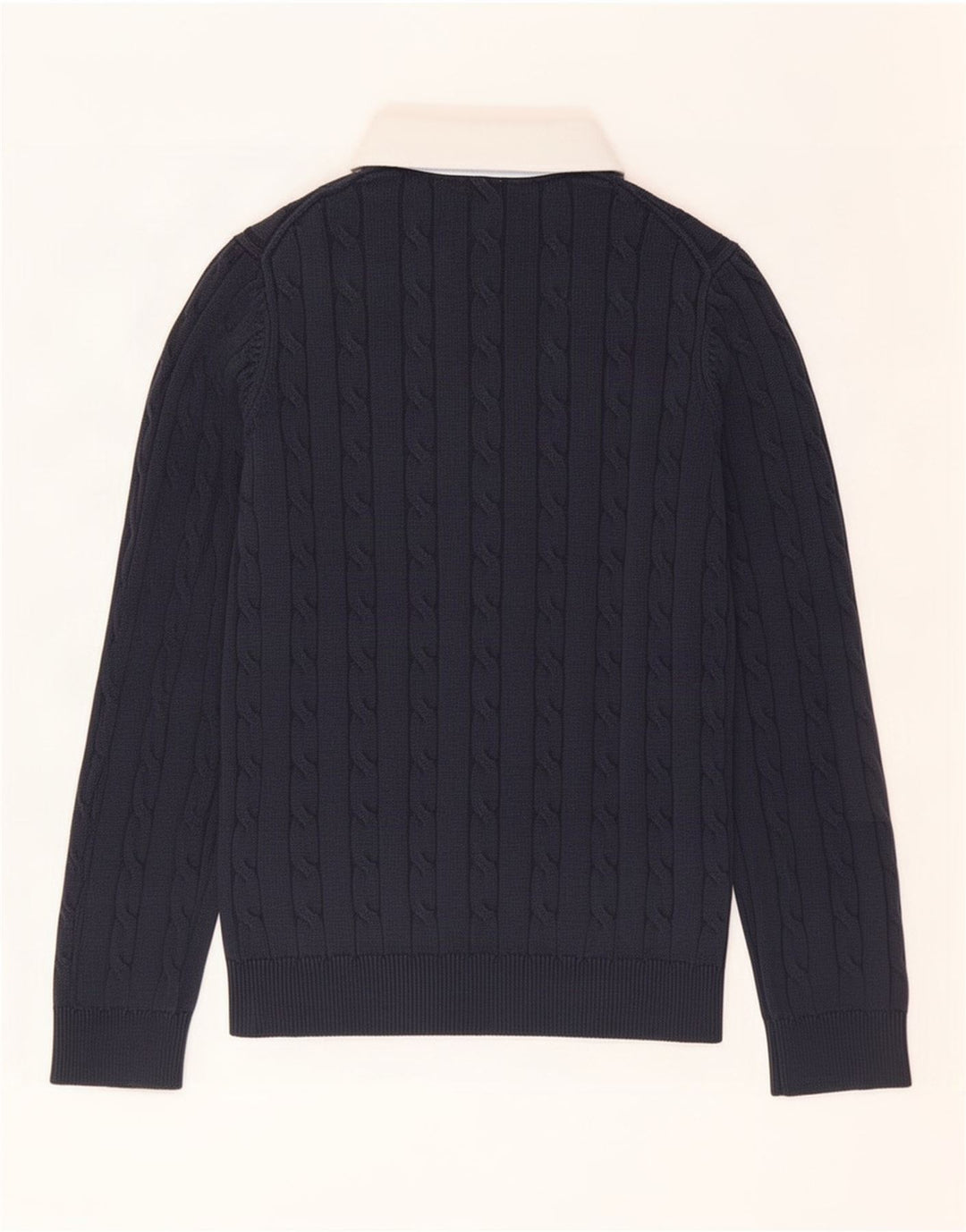 Gant Hombre Polo Neck Jumper Sweater Pequeño Azul Marino