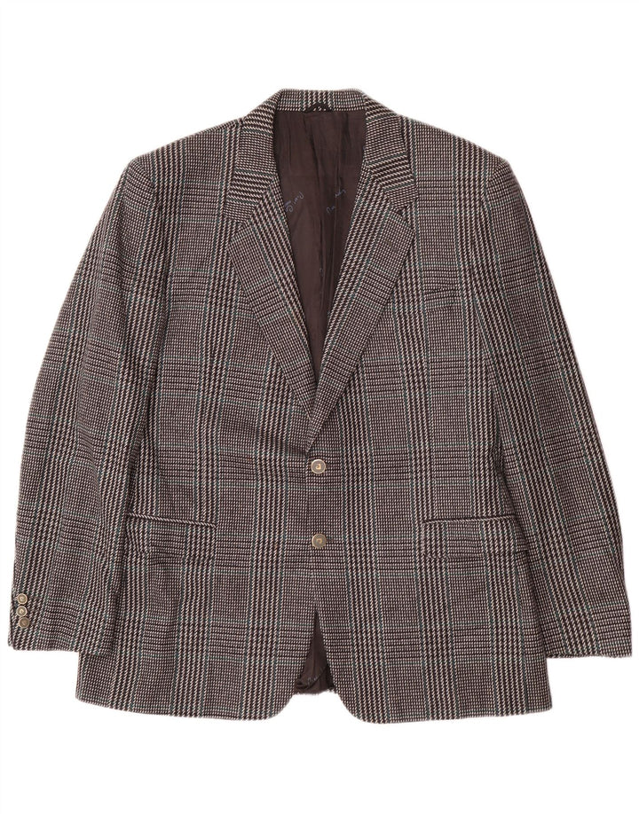 Pierre Cardin Chaqueta Blazer de 2 Botones para Hombre IT 54 2XL Gris a Cuadros Lana clásica