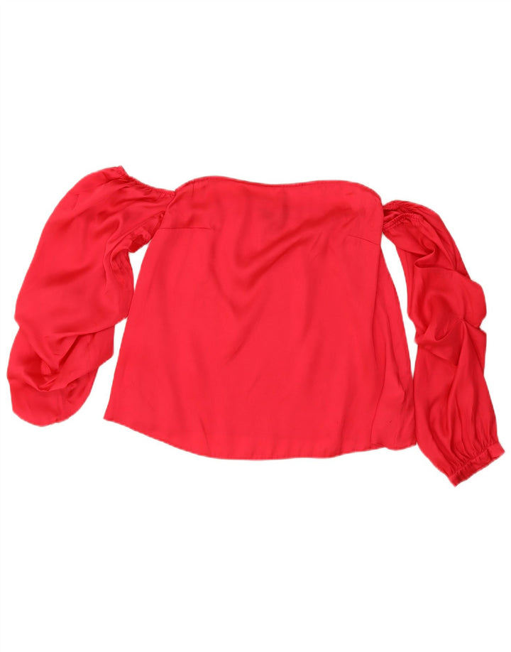 Top con hombros descubiertos para mujer de Lipsy ES 40 Pequeño Poliéster rojo