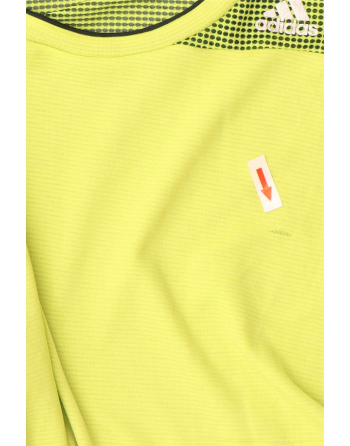 Adidas Mens Climacool Camiseta Top Grande Verde Poliéster