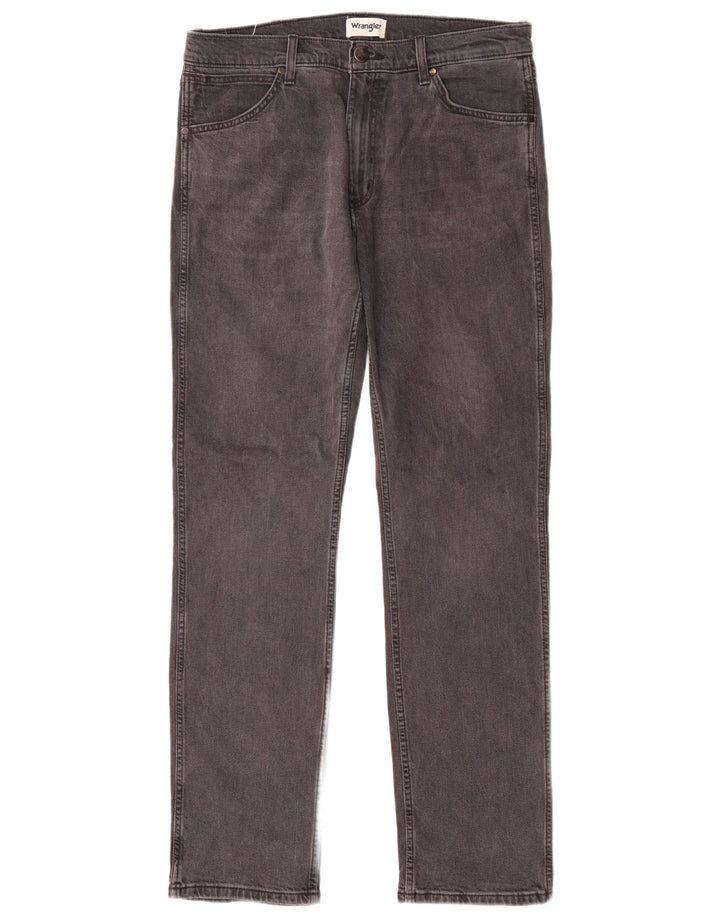 Wrangler Vaqueros Rectos Greensboro Para Hombre W34 L34 Algodón Gris