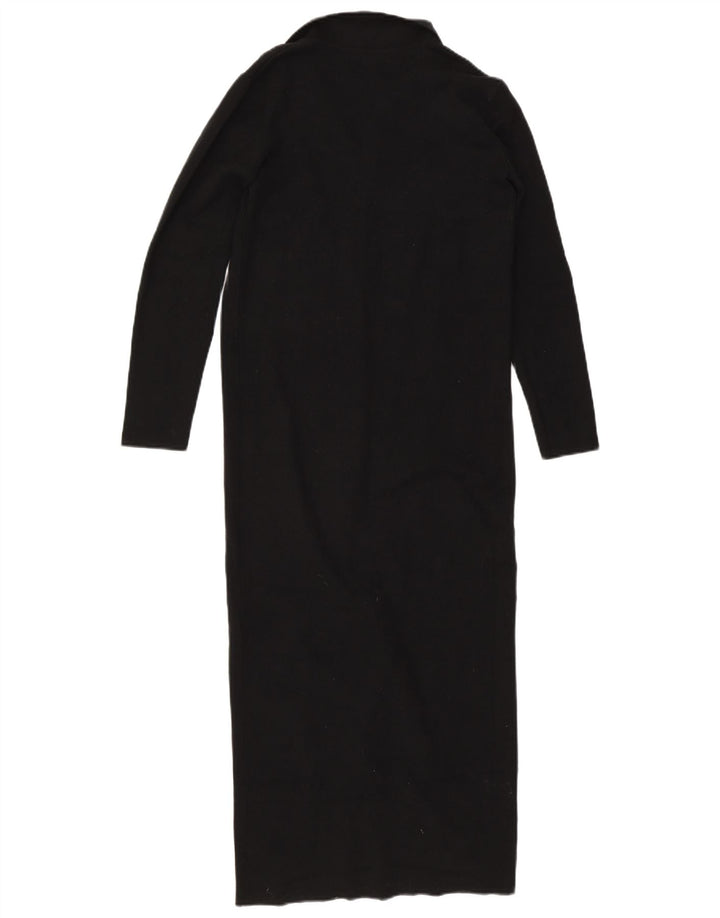 Marks & Spencer Vestido tipo jersey para mujer UK 10 Small Viscosa negra