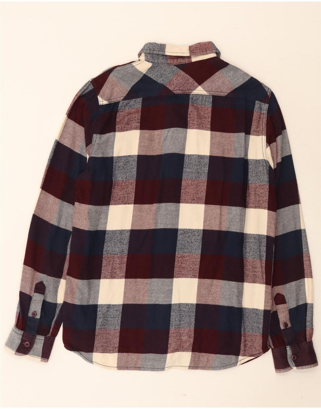 Camisa De Franela De Algodón A Cuadros Multicolor Pequeña Vans Hombre
