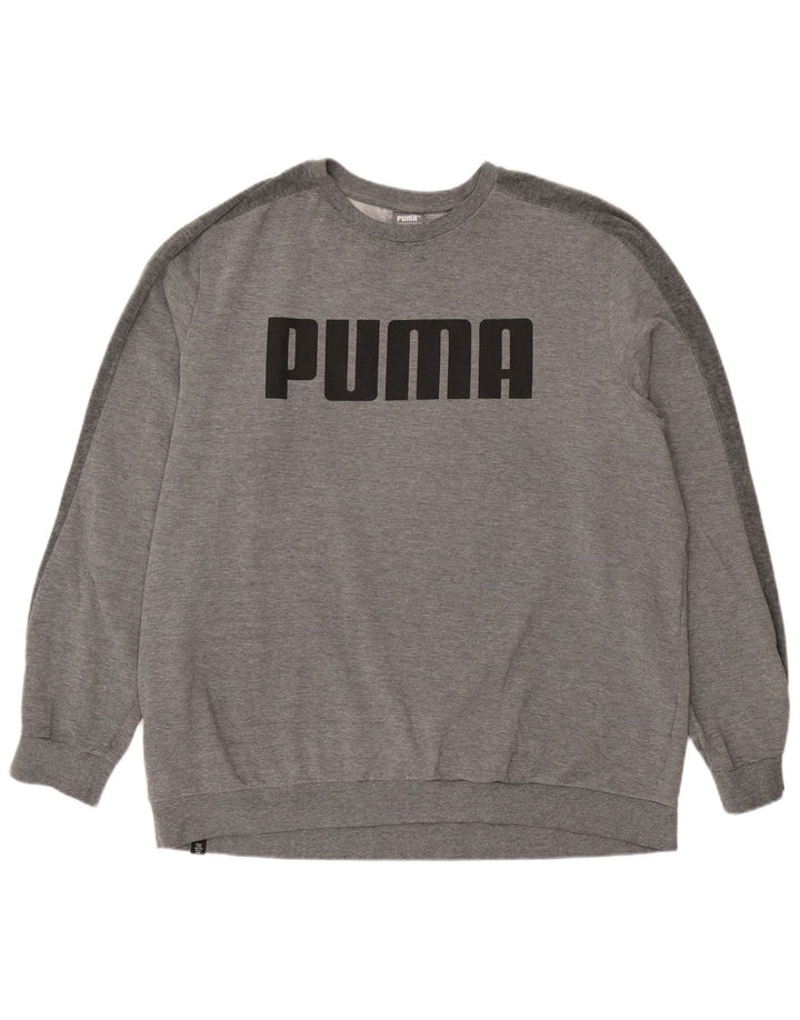 PUMA Sudadera gráfica para hombre Jumper 2XL Algodón gris