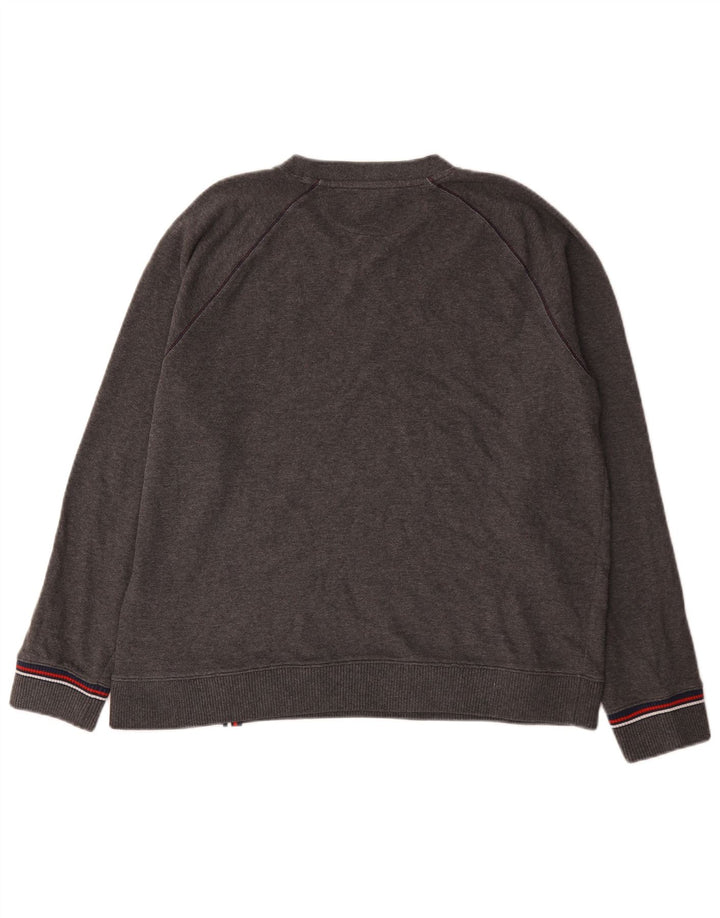 Fila Hombre Sudadera Gráfica Jumper XL Algodón Moteado Gris