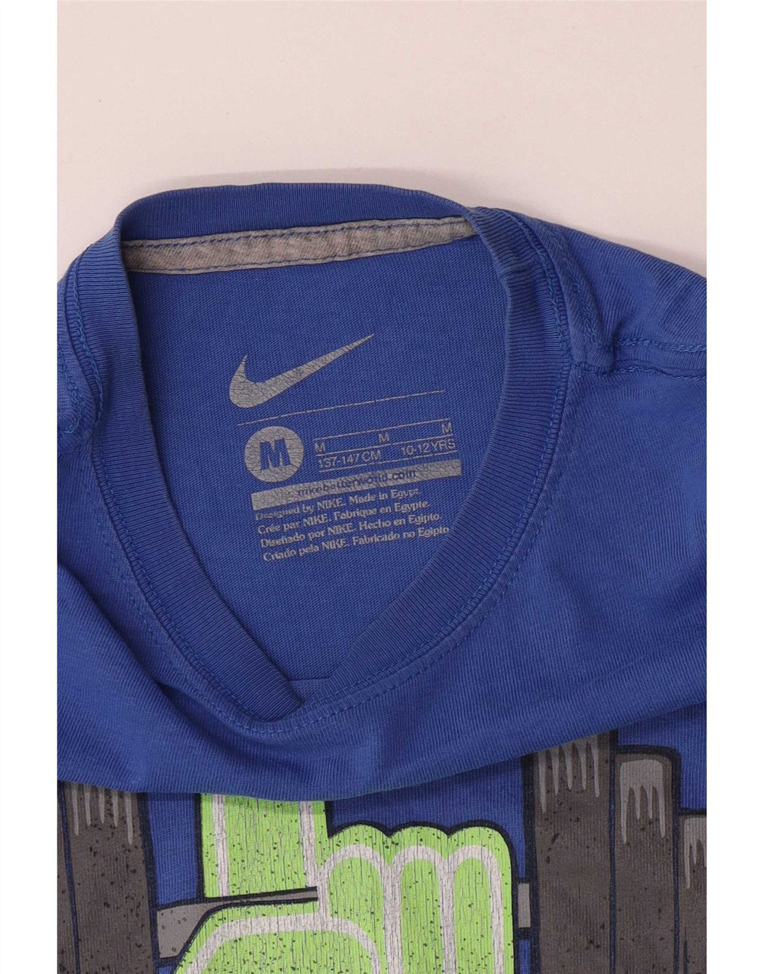 Nike Camiseta gráfica para niños 10-11 años Azul Medio