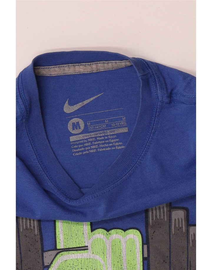 Nike Camiseta gráfica para niños 10-11 años Azul Medio